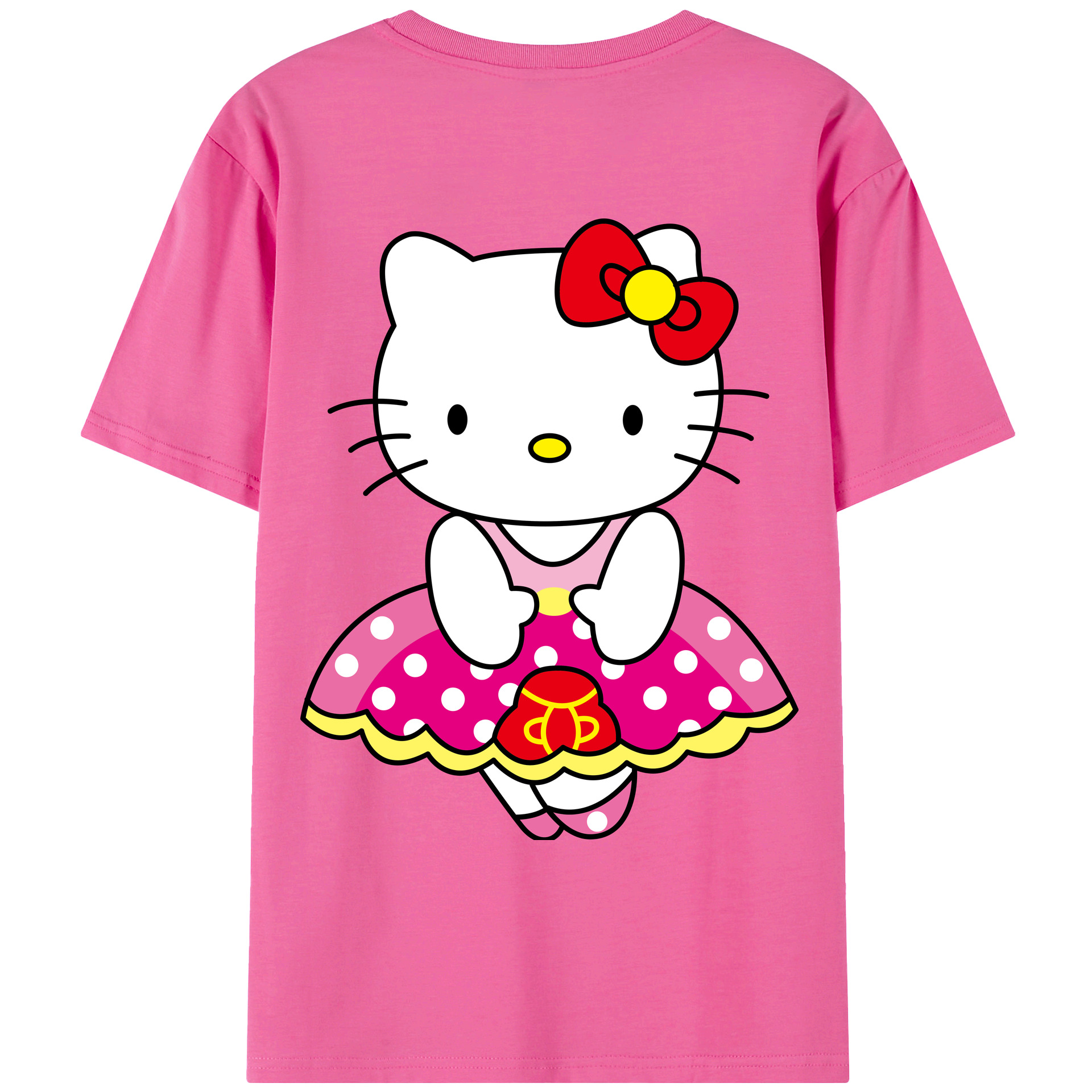 （画像用） Hello Kitty ハローキティ レディース半袖Tシャツ(バックプリント)